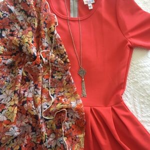 LulaRoe Amelia ~medium~ beautiful orange